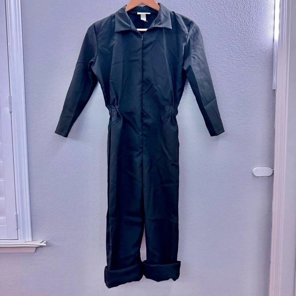 New Black Boiler Suit Costume for Kids Size M (6-8)